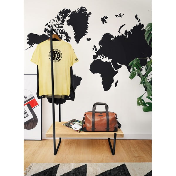 Soliņa un drēbju pakaramā komplekts ar tērauda konstrukciju Woodman Ben-image-1