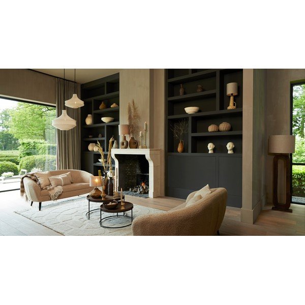 Krēmkrāsas abažūrs ø 60 cm Viggo – Light & Living-image-1