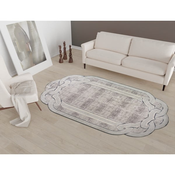 Pelēks/bēšs paklājs 120x80 cm – Vitaus-image-1