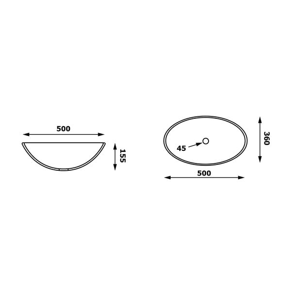 Stikla izlietne 50x36 cm Purus – Sapho-image-4