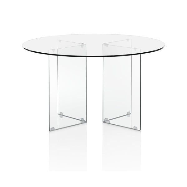 Stikla apaļš ēdamgalds ø 130 cm Kaya – Tomasucci