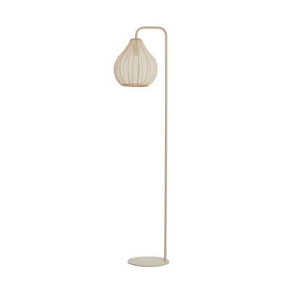 Bēša stāvlampa ar auduma abažūru (augstums 156,5 cm) Elati – Light & Living-image-3