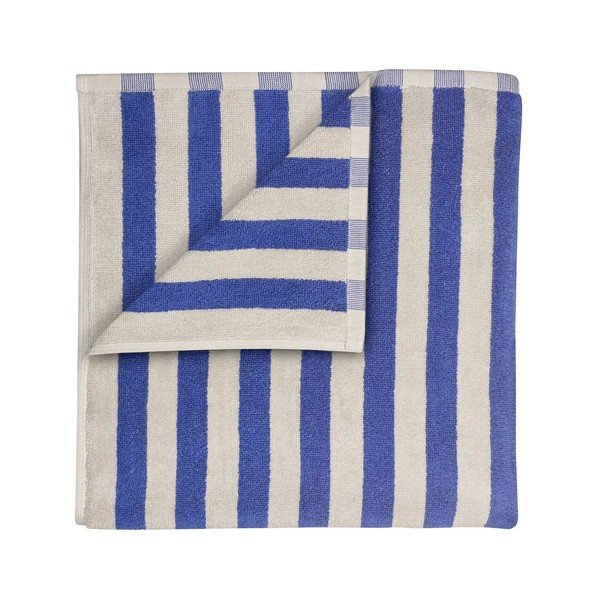 Zils/krēmkrāsas frotē dvielis no organiskās kokvilnas  70x140 cm Arto – Blomus