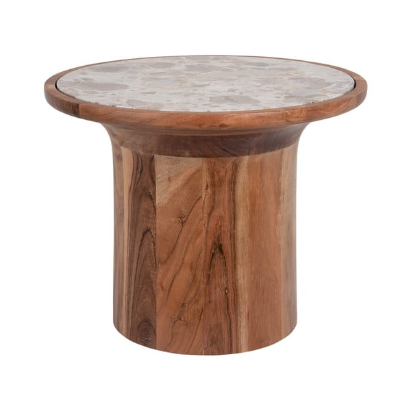 Mango masīvkoka apaļš sānu galdiņš ø 45 cm Tubo – Leitmotiv