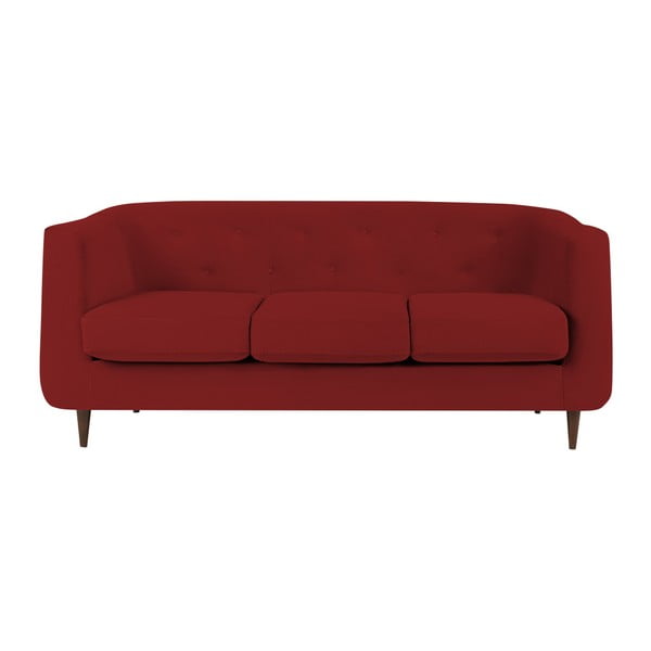 Sarkans dīvāns Kooko Home Love, 175 cm