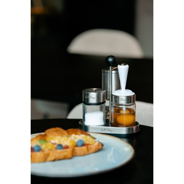 Sāls un piparu trauks ar statīvu Soho – Vialli Design-image-2