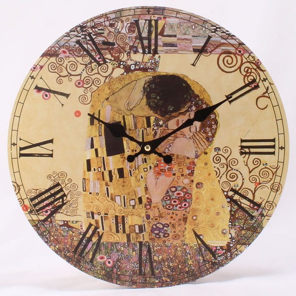 Koka sienas pulkstenis Dakls Retro, ⌀ 34 cm