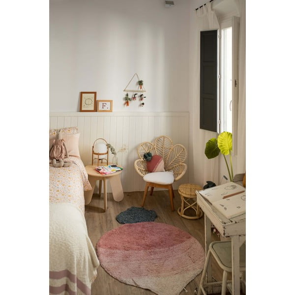 Rozā mazgājams/ar rokām darināts kokvilnas bērnu paklājs 100x150 cm Ramona the Radish – Lorena Canals-image-4