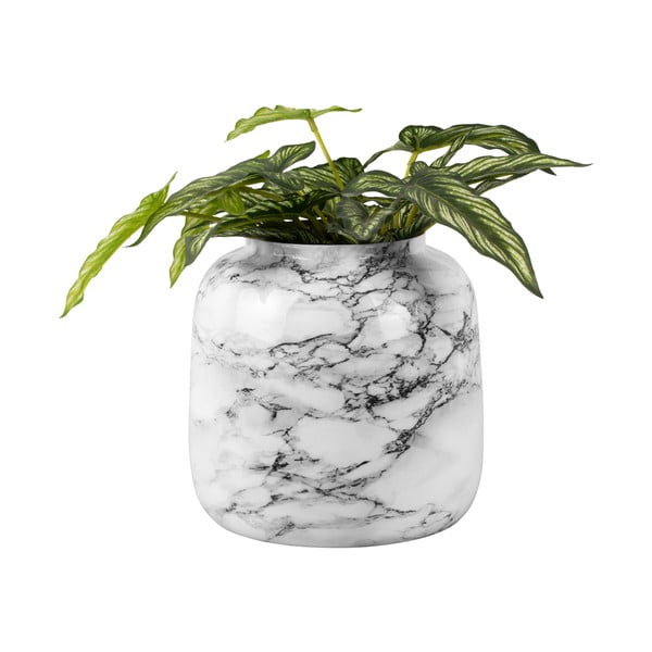 Melnbalts dzelzs svečturis PT LIVING Marble, augstums 12,5 cm-image-2