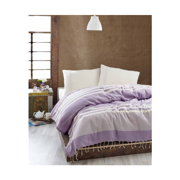Viegls gultas pārklājs Hereke Lilac, 200 x 235 cm