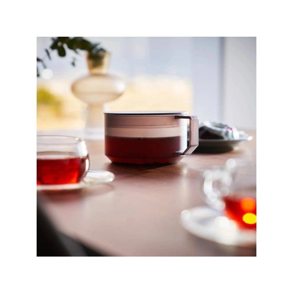 Melna plastmasas tējkanna ar sietiņu 600 ml Tower – YAMAZAKI-image-2