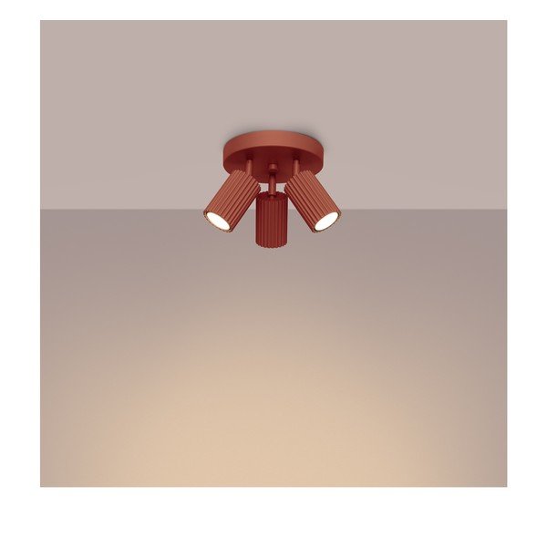 Ķieģeļu sarkana prožektora tipa lampa Gleam – Sollux-image-2