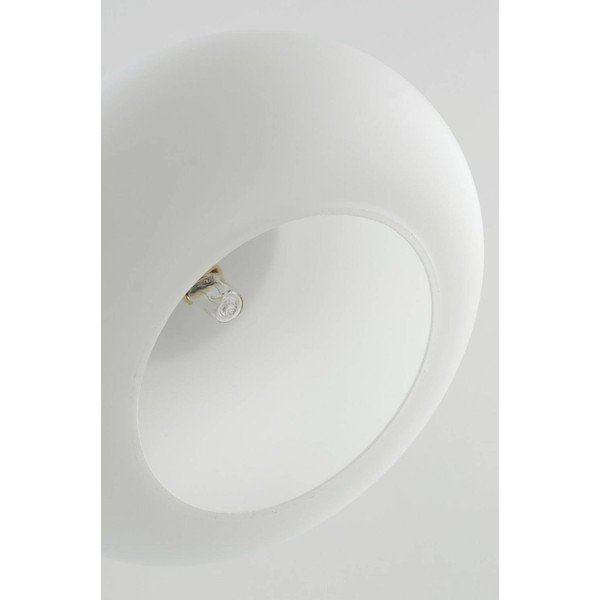Balta/matētas sudraba krāsas piekaramā lampa no opāla stikla ø 20 cm Thalia – Jotex-image-3
