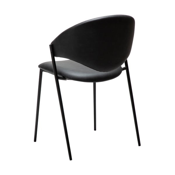 Melns mākslīgās ādas pusdienu krēsls Zone – DAN-FORM Denmark-image-3