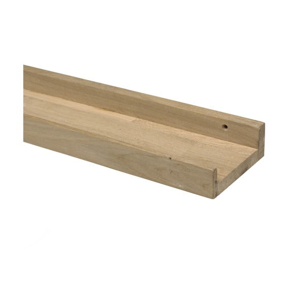 Dabīga toņa bilžu ozola masīvkoka sienas plaukts 100 cm Photoframe – vtwonen-image-3