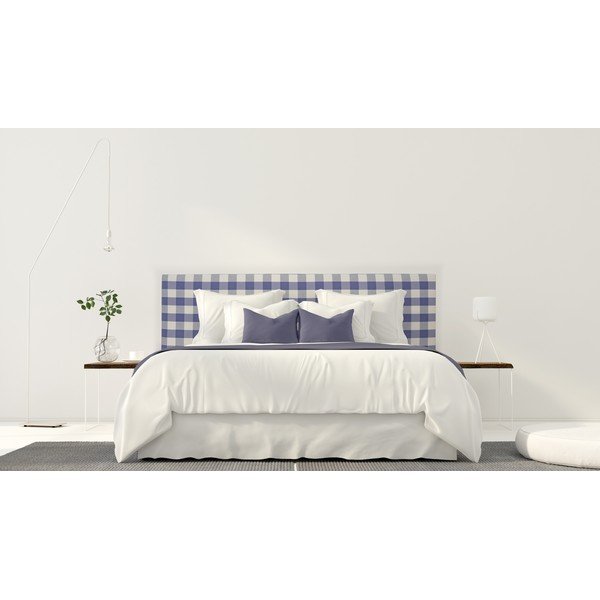 Zils polsterēts gultas galvgalis 165x52 cm Billie – Really Nice Things-image-3