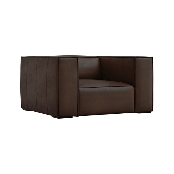 Tumši brūns ādas krēsls Madame – Windsor & Co Sofas