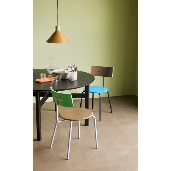 Melns apaļš ēdamgalds ø 140 cm Fjord – Hübsch-image-1