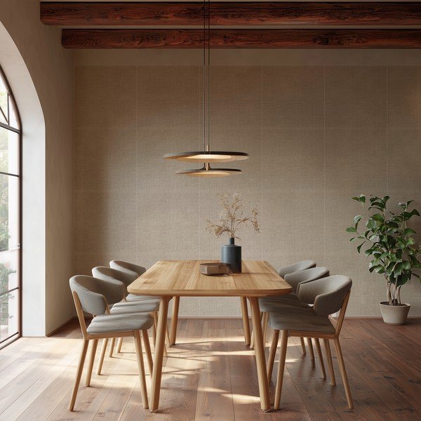 Tekstila akustiskie paneļi (2 gab.) 60x60 cm Light Linen – Styler-image-2