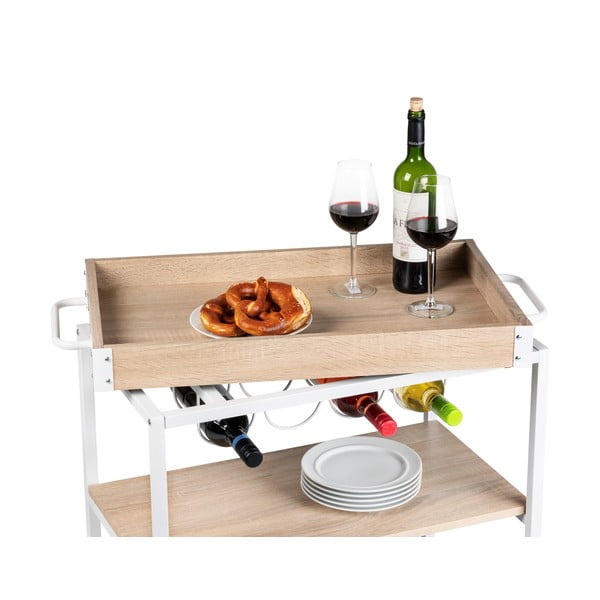 Servēšanas galds uz riteņiem 40x80 cm Rustico – Wenko-image-3