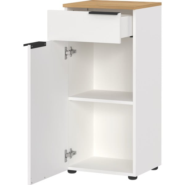 Balts augsts vannas istabas skapis 39x85 cm Menen – Germania-image-3