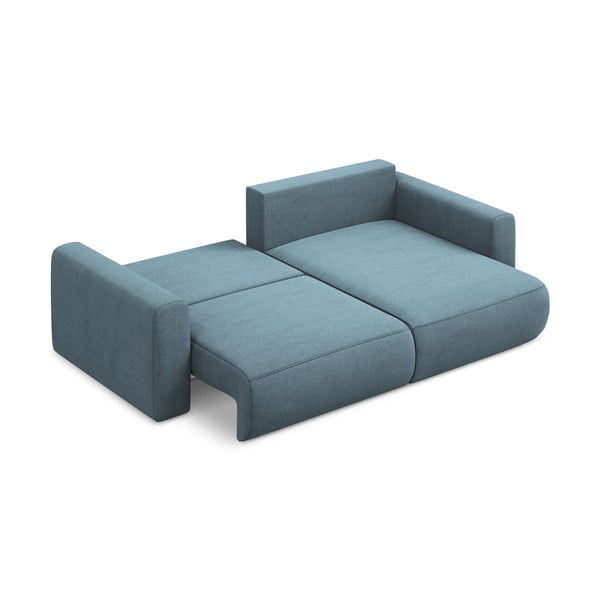 Gaiši zils salokāms/ar uzglabāšanas vietu stūra dīvāns (ar labo stūri/ar zvilni) Kapua – Makamii-image-3