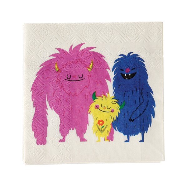40 papīra salvešu komplekts Rex London Monsters Of The World-image-2