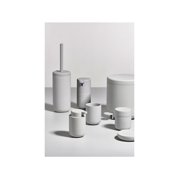 Gaiši pelēks keramikas trauks ar vāku Zone UME-image-3