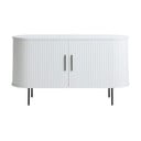 Balta kumode ar bīdāmām durvīm 120x76x45 cm Nola – Unique Furniture