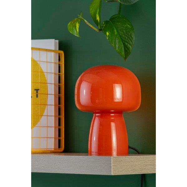 Oranža stikla galda lampa (augstums 20 cm) Fervor – Leitmotiv-image-2