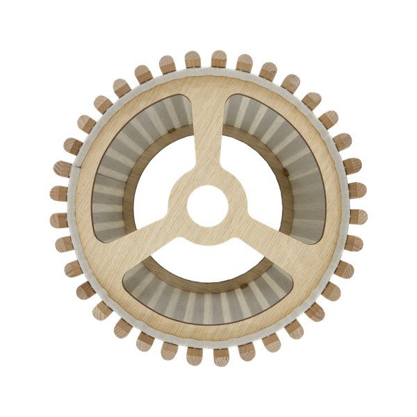 Dabīga toņa ozola masīvkoka abažūrs ø 29 cm Komorebi – UMAGE-image-2