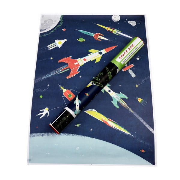 Bērnu piekaramais dekors Glow in the Dark Space Age – Rex London-image-3