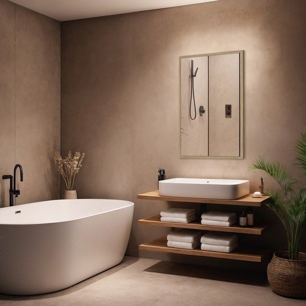 Sienas spogulis 52x72 cm Oak – knor-image-1