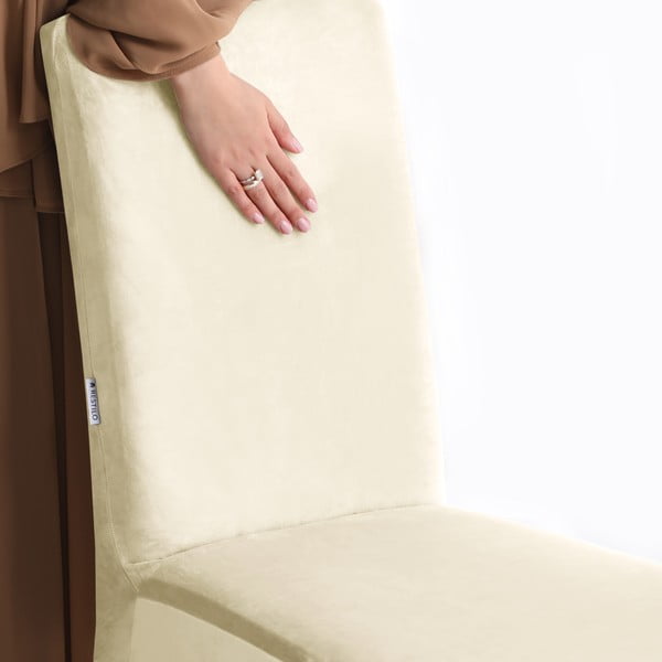 Krēmkrāsas uzvelkams pārvalks krēslam 48 cm Sento – Restilo-image-4