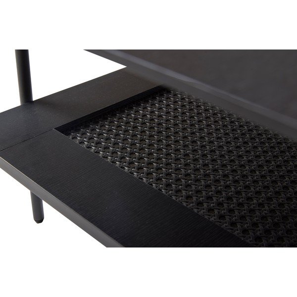 Melns žurnālgaldiņš 55x110 cm Pensacola – Unique Furniture-image-2