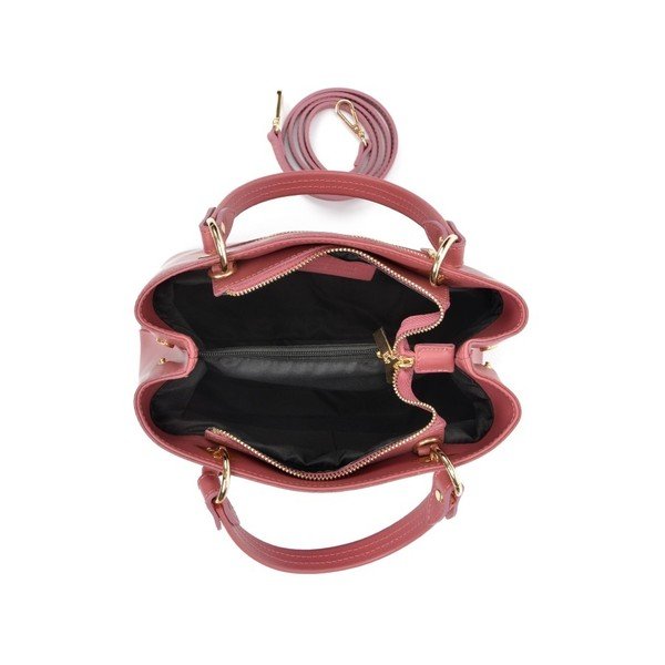 Rozā ādas rokassomiņa Roberta M Salma Rosa-image-3