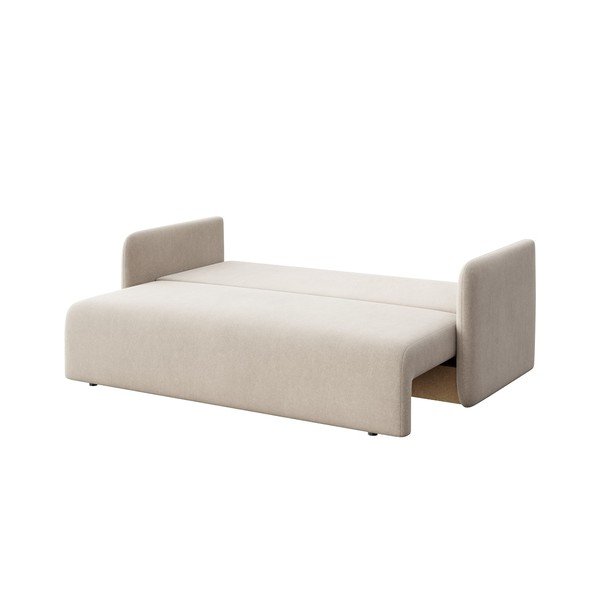 Bēšs samta salokāms dīvāns 220 cm Chaum – Rodier-image-4