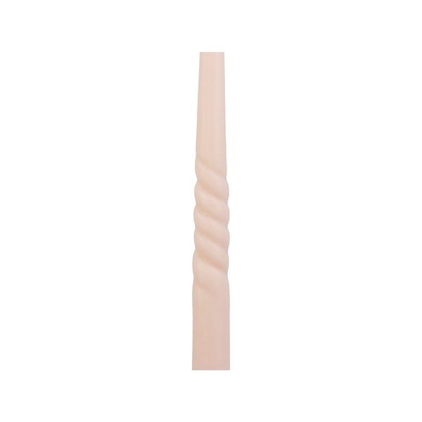 2 gaiši rozā bišu vaska sveču komplekts PT LIVING Twirl-image-2
