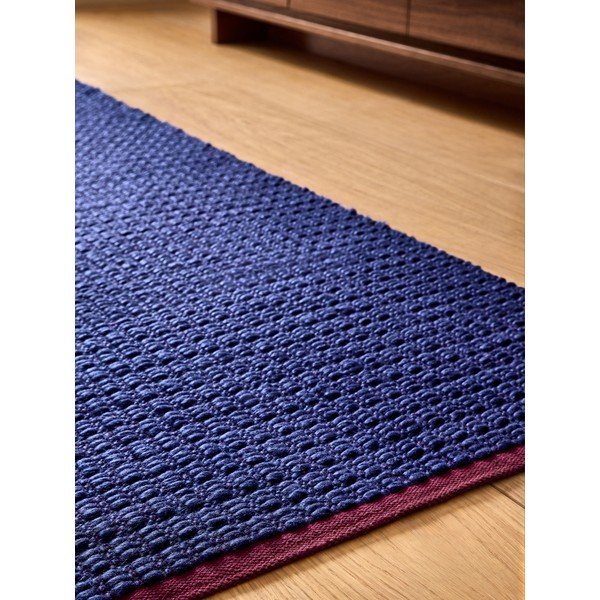 Zils ar rokām darināts paklājs 200x290 cm Kai – MADE-image-1