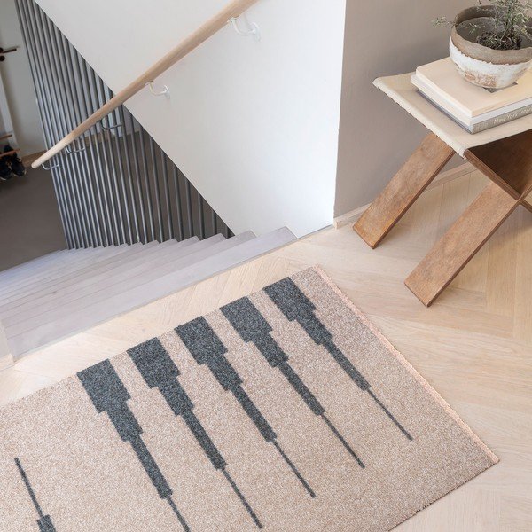 Bēšs mazgājams paklājs 70x150 cm Marker – Mette Ditmer Denmark-image-1