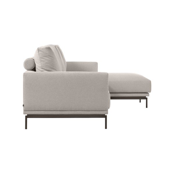 Bēšs stūra dīvāns Kave Home Galene, labais stūris, 254 cm-image-3