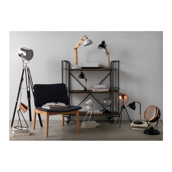 Melna galda lampa Zoss koka-image-1