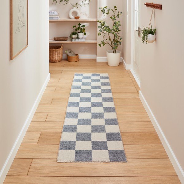 Zils celiņa paklājs 60x230 cm Baltimore – Think Rugs-image-1