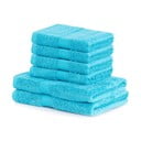 Zili frotē dvieļi komplektā (6 gab.) no bambusa maisījuma Bamby – DecoKing