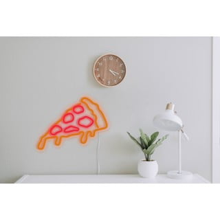 Oranžsarkans sienas gaismas dekors Candy Shock Pizza, 40 x 22 cm