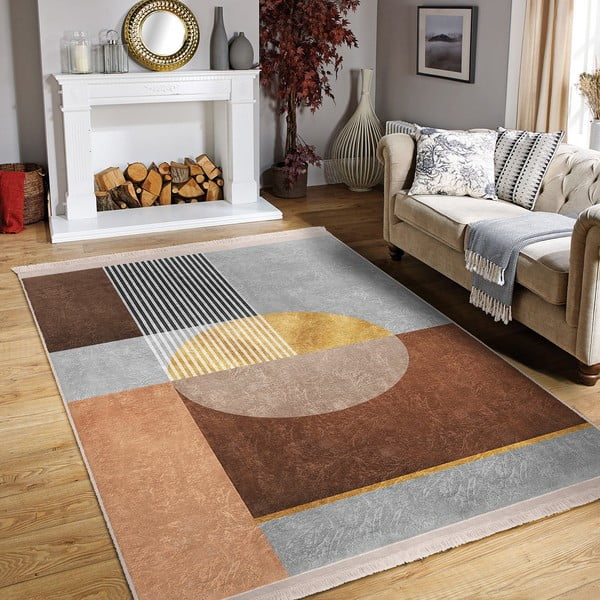 Pelēks/brūns paklājs 160x230 cm – Mila Home-image-1