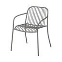 Pelēks metāla dārza krēsls Yua Wire – Blomus