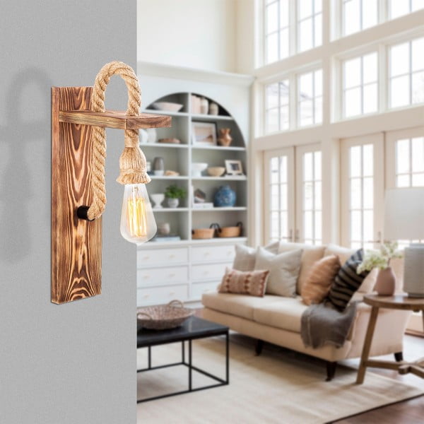 Dabīga toņa sienas lampa Erebos – Opviq lights-image-1