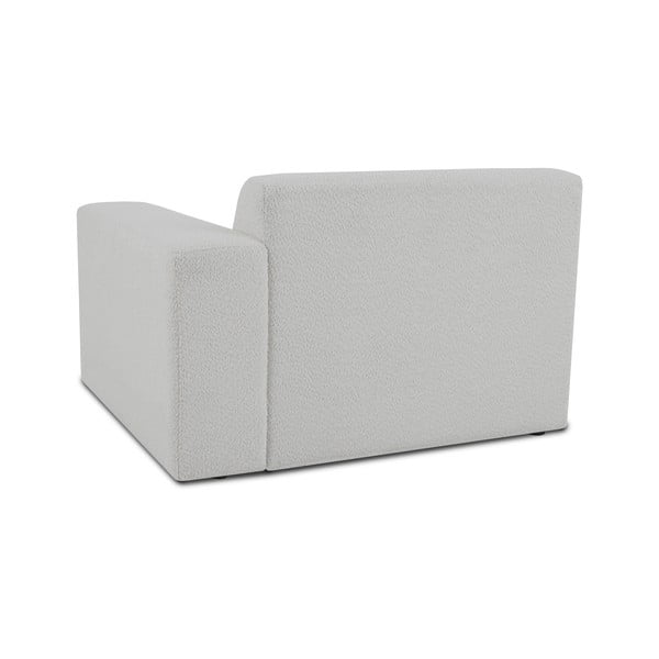 Balts modulārais dīvāns no buklē auduma (ar labo stūri) Roxy – Scandic-image-2