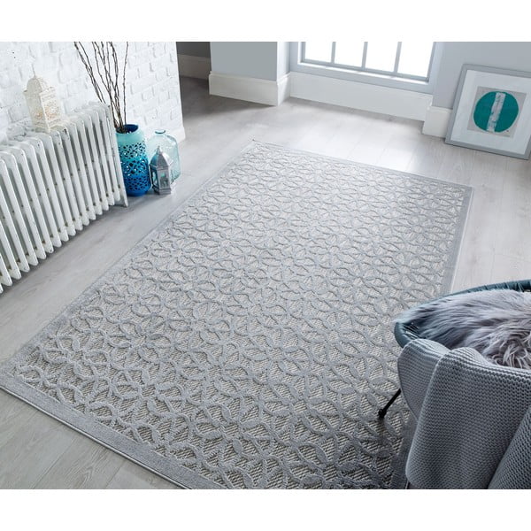 Pelēks āra paklājs 230x160 cm Argento – Flair Rugs-image-2